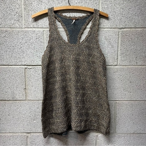 Free People Metallic Wool Blend Racerback Tank - Picture 1 of 9